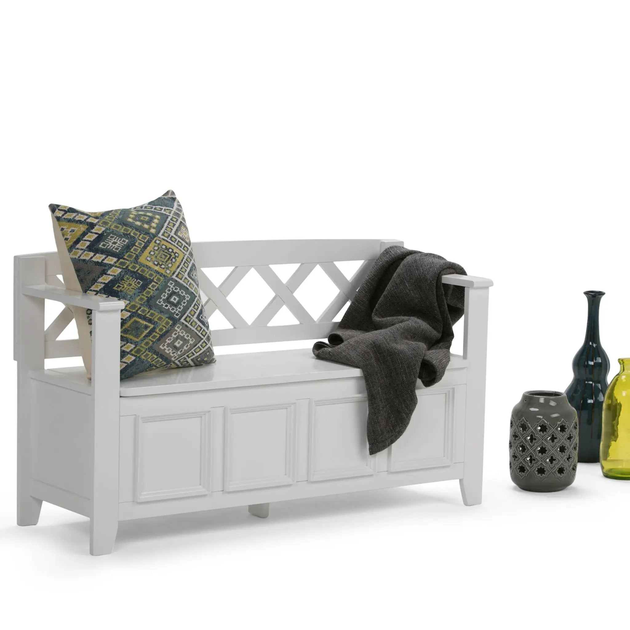 Amherst - Handcrafted Entryway Storage Bench by HouseOfZazla