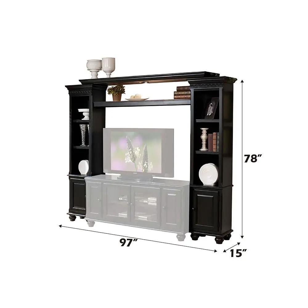 Ferla - Wood Entertainment Center - Black by Unique Piece Furniture