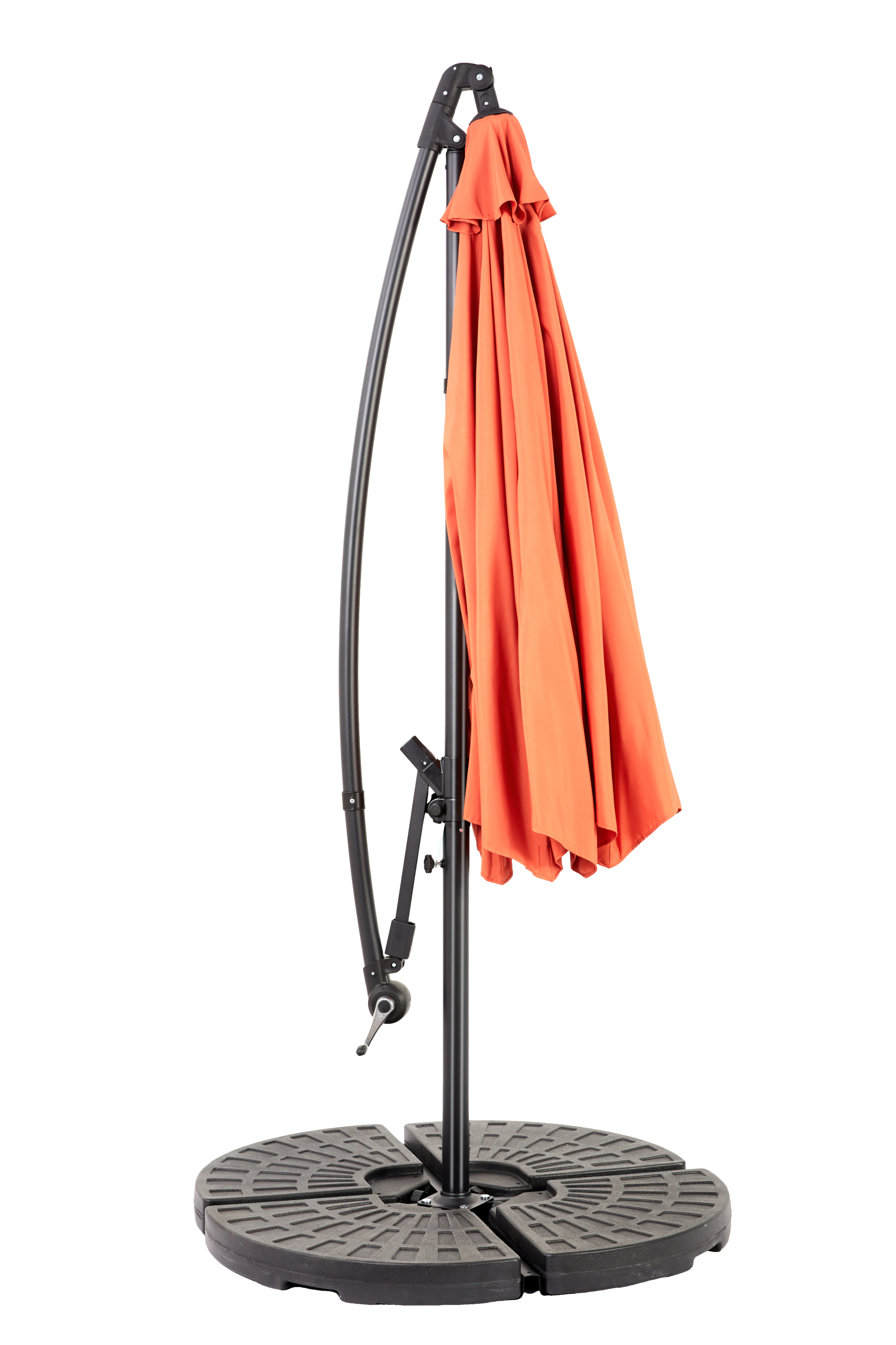 10ft Offset Hanging Market Patio Umbrella with Easy Tilt Adjustment by HouseOfZazla