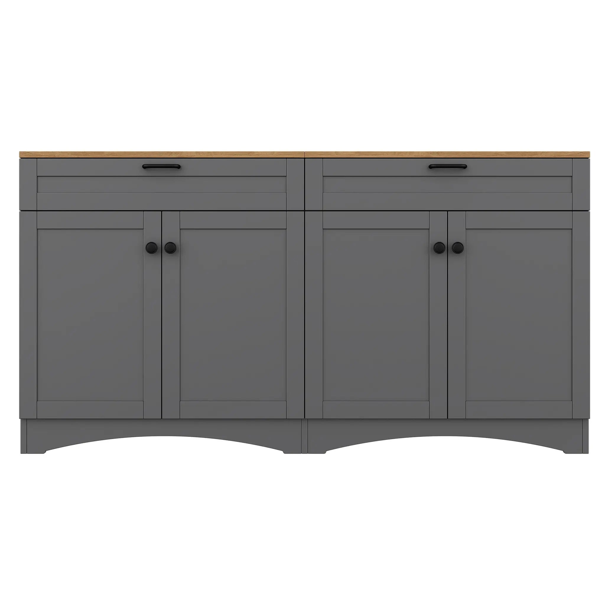 On-Trend Farmhouse TV Stand with 2 Drawers for TVs Up to 70" by HouseOfZazla
