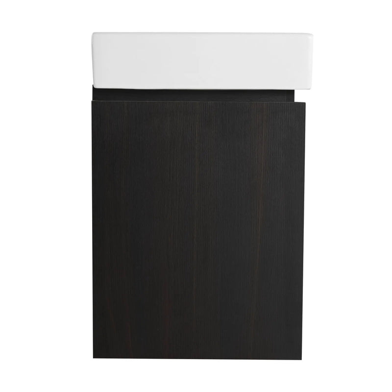 Modern Bathroom Vanity With Ceramic Basin, Wall Mounted Floating Sink Combo, Storage Cabinet by HouseOfZazla