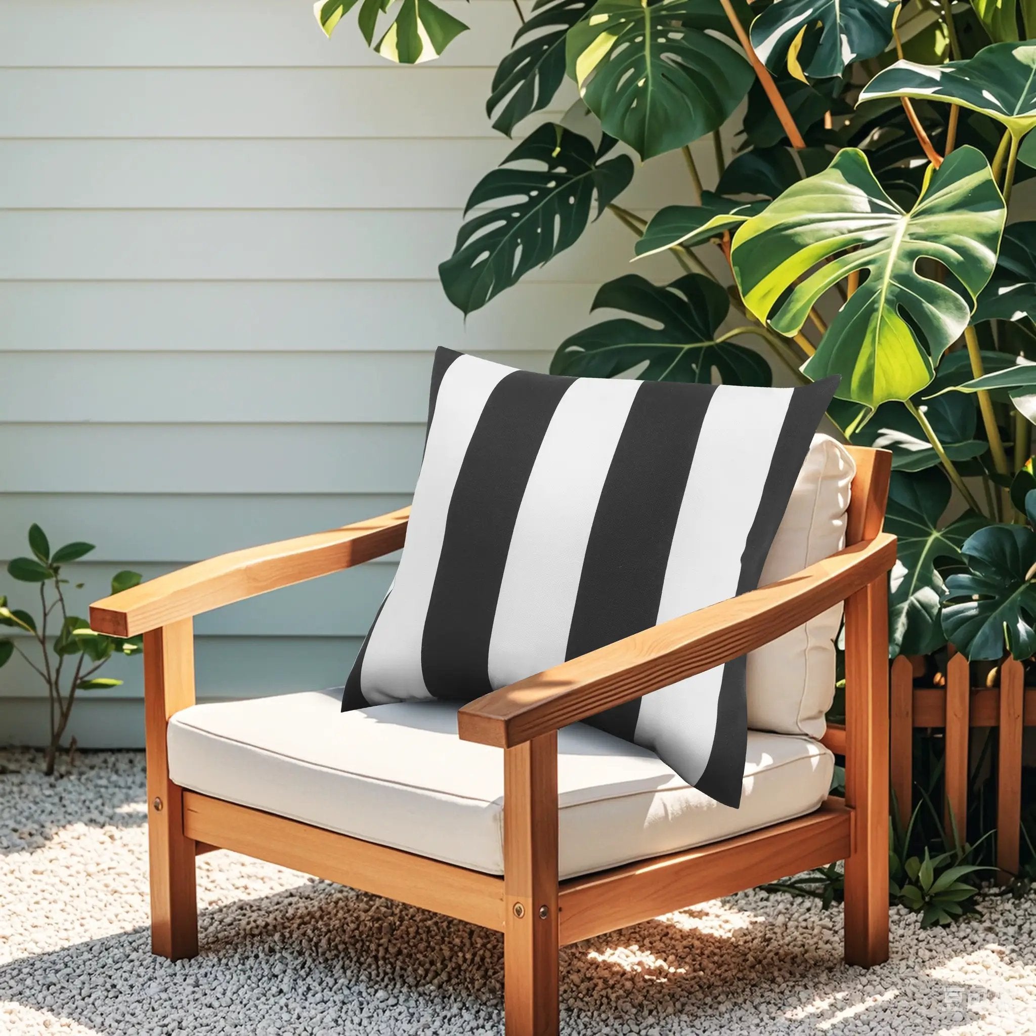 2 Pack Outdoor Throw Pillows, Waterproof & Fade-Resistant (18x18 Inch) by HouseOfZazla