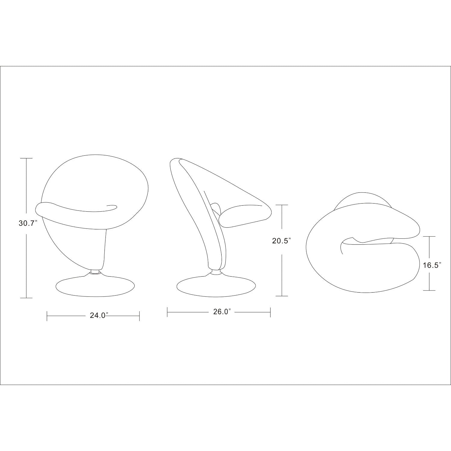 Curl - Swivel Lounge Chair by HouseOfZazla