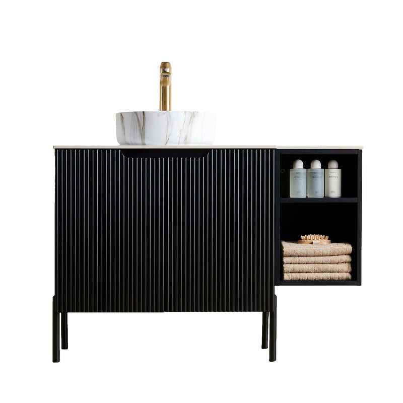 Turio 42" Bathroom Freestanding and Wall Mounted Storage Cabinet by HouseOfZazla