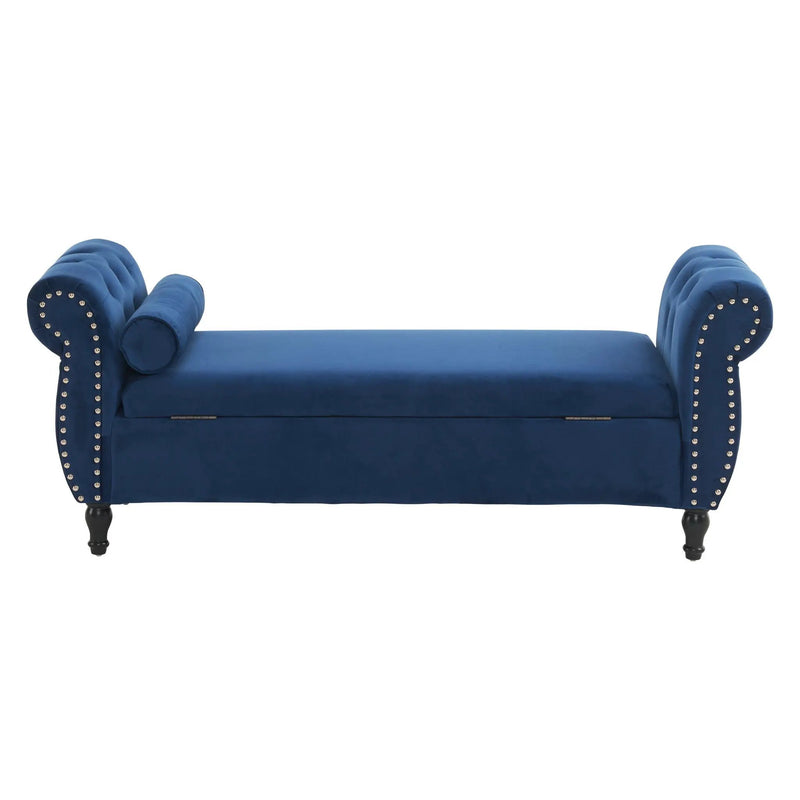 Luxurious Multifunctional Storage Ottoman Bench With Pillow by HouseOfZazla