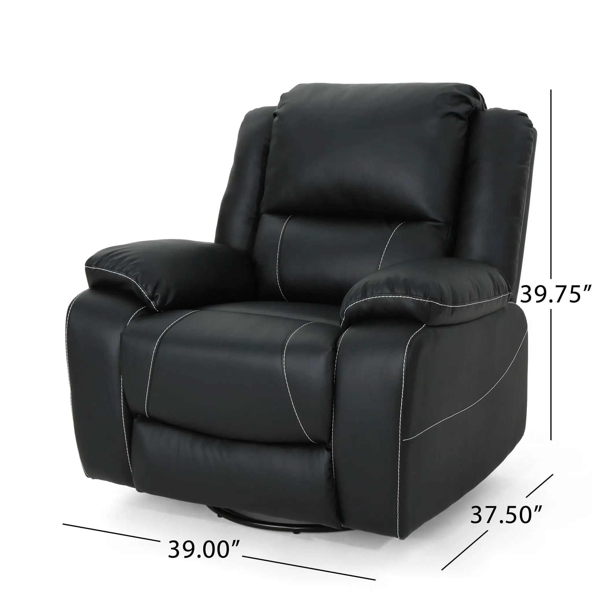 Stylish Wide Manual Swivel Standard Recliner by HouseOfZazla