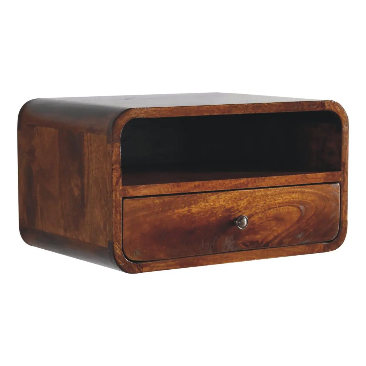 Curved Upper Slot Floating Nightstand by Unique Piece Furniture