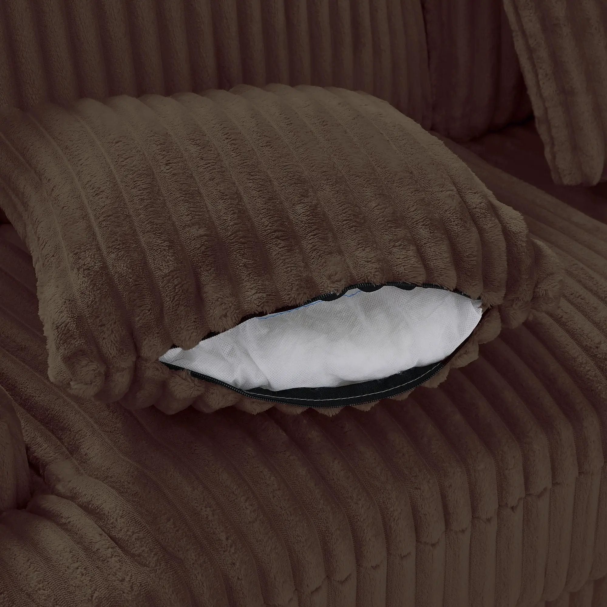 Oversized Sectional Sofa U - Shaped Sofa Couch Modern Sofa Upholstered In Soft With A Chaise Lounge For Living Room by HouseOfZazla