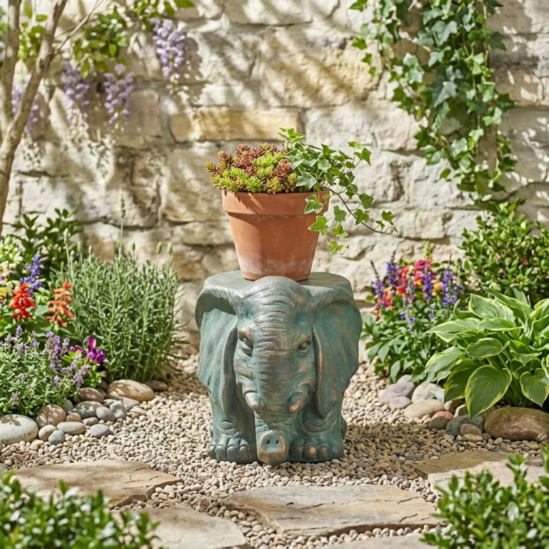 Elephant Garden Stool by HouseOfZazla
