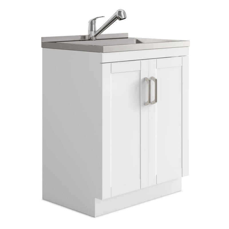 Kyle - Laundry Cabinet & Faucet And Stainless Steel Sink by Unique Piece Furniture