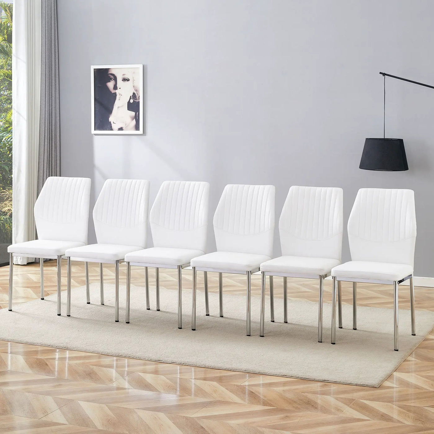 Luxury Simple High Resilience Dining Chair With Metal Legs by Unique Piece Furniture