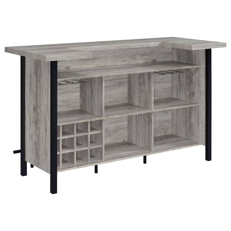 Menimen - Freestanding Bar Unit - Gray by HouseOfZazla