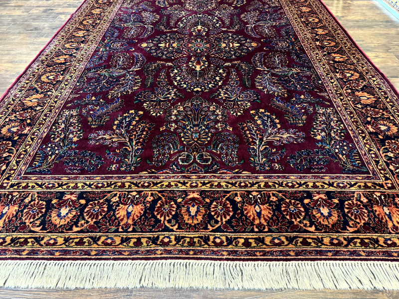 Antique Karastan Rug 8.6 x 12, Wool Pile, Vintage Discontinued Karastan Sarouk Lanamar by Jewel Rugs