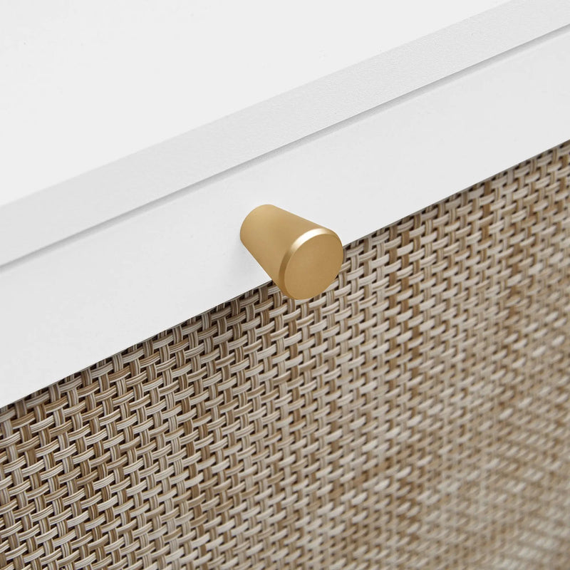 Modern Rattan 3 Door Shoe Rack Cabinet for Entryway by HouseOfZazla