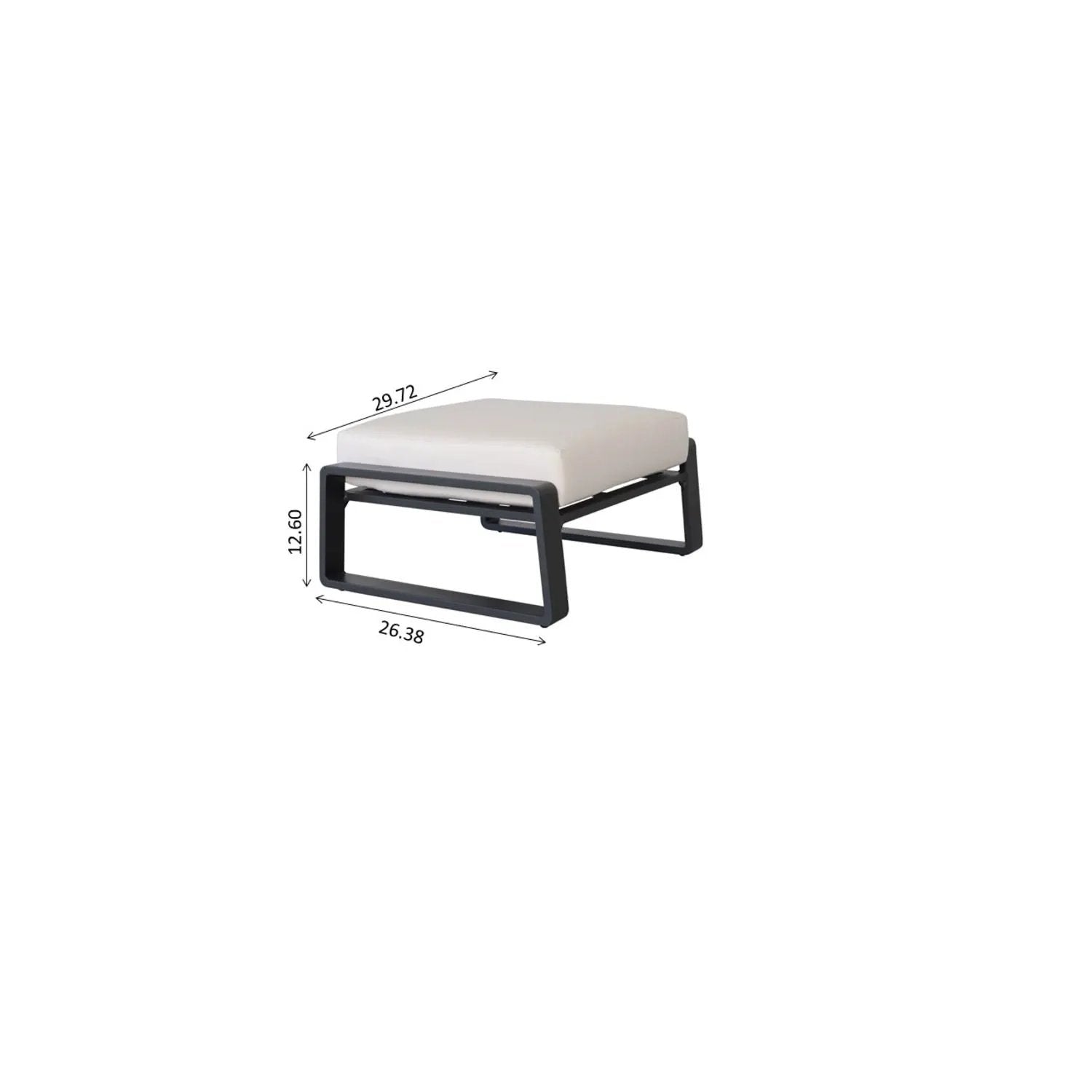 Pedal, Seat Cushion Tino Tino Ottomans (Set of 2) - Light Brown by Unique Piece Furniture