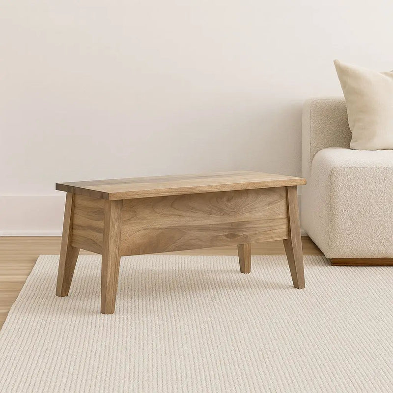 Lid Up Storage Bench - Oak by Unique Piece Furniture