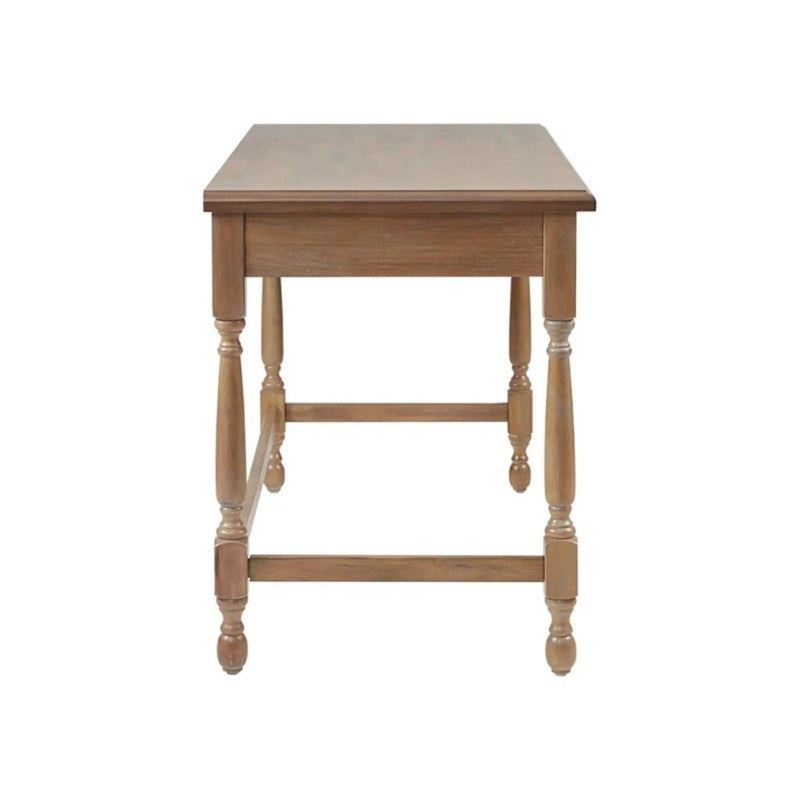 Tabitha - Desk With Drawer And Turned Legs - Natural by HouseOfZazla
