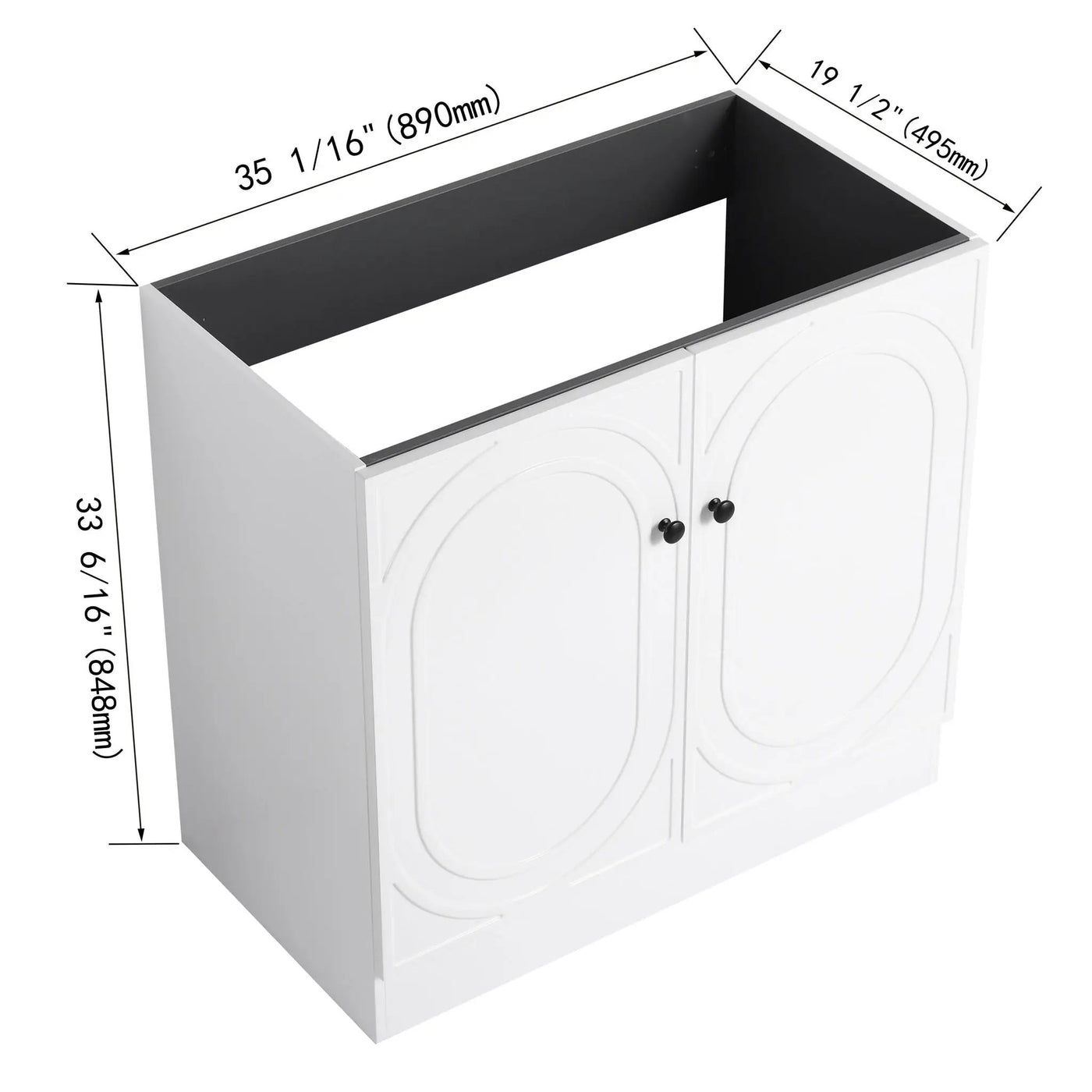 Modern Freestanding Bathroom Vanity With Soft Close Cabinet Doors by Unique Piece Furniture