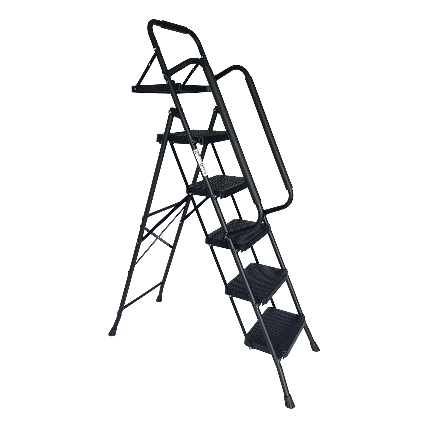 Folding Step Ladder with Wide Anti-Slip Pedal by HouseOfZazla