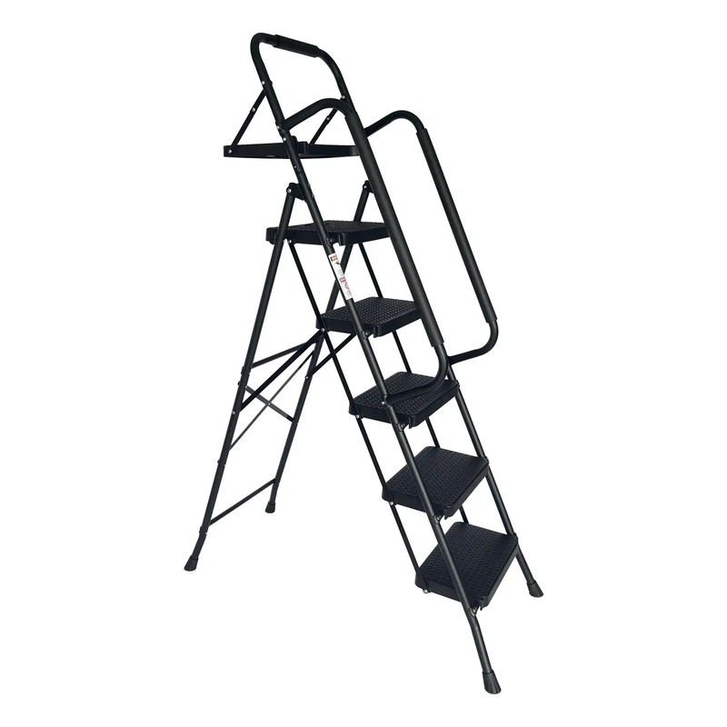 Folding Step Ladder with Wide Anti-Slip Pedal by HouseOfZazla