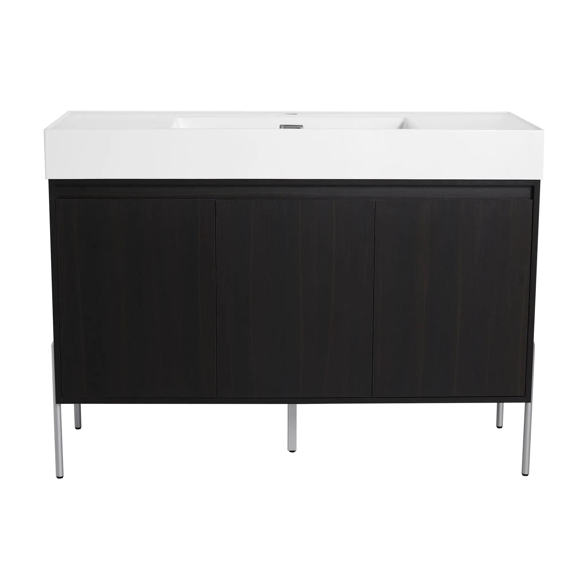 Freestanding Bathroom Vanity With Resin Sink And Storage Cabinet by HouseOfZazla
