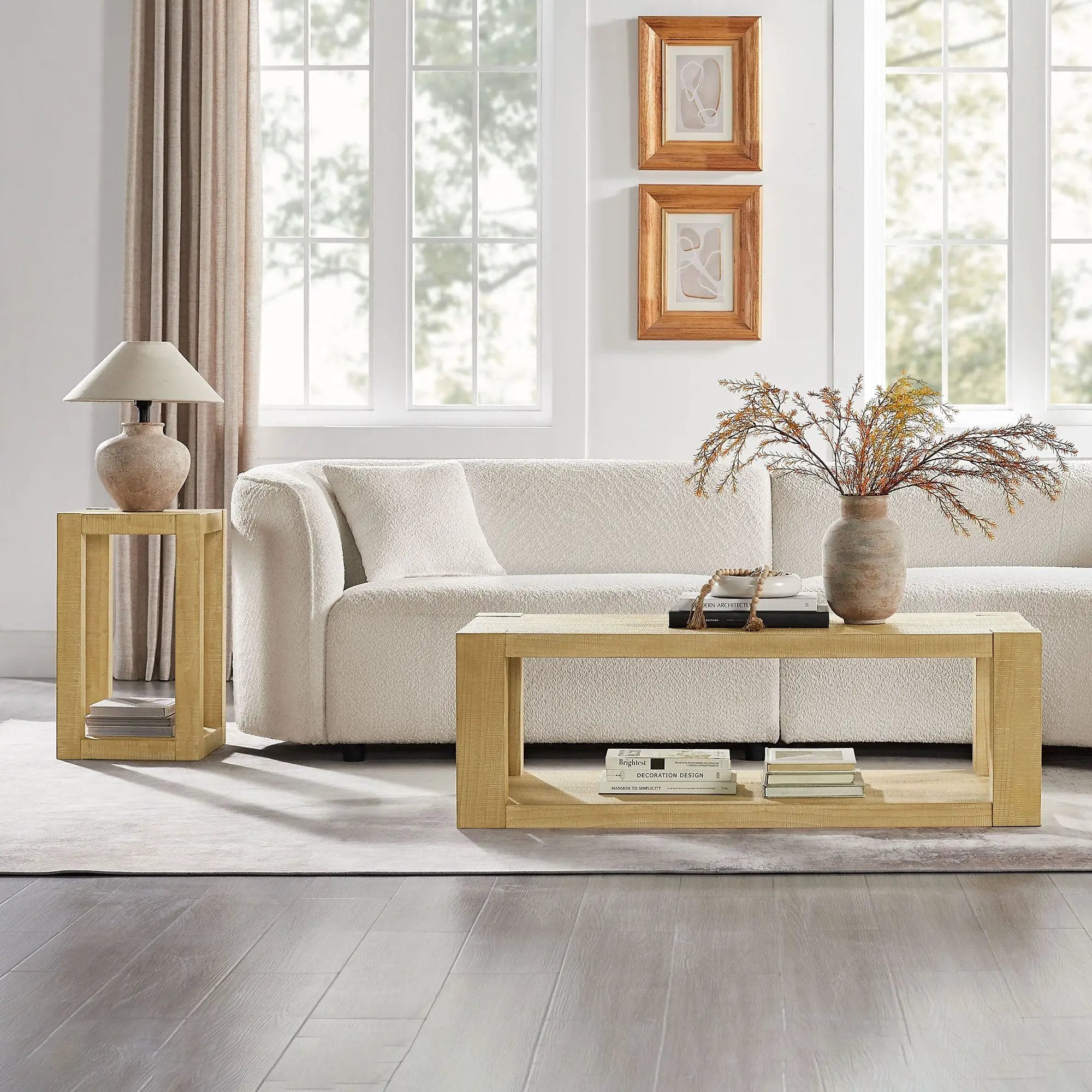 Modern Design 48 Inch Rectangular Coffee Table by HouseOfZazla