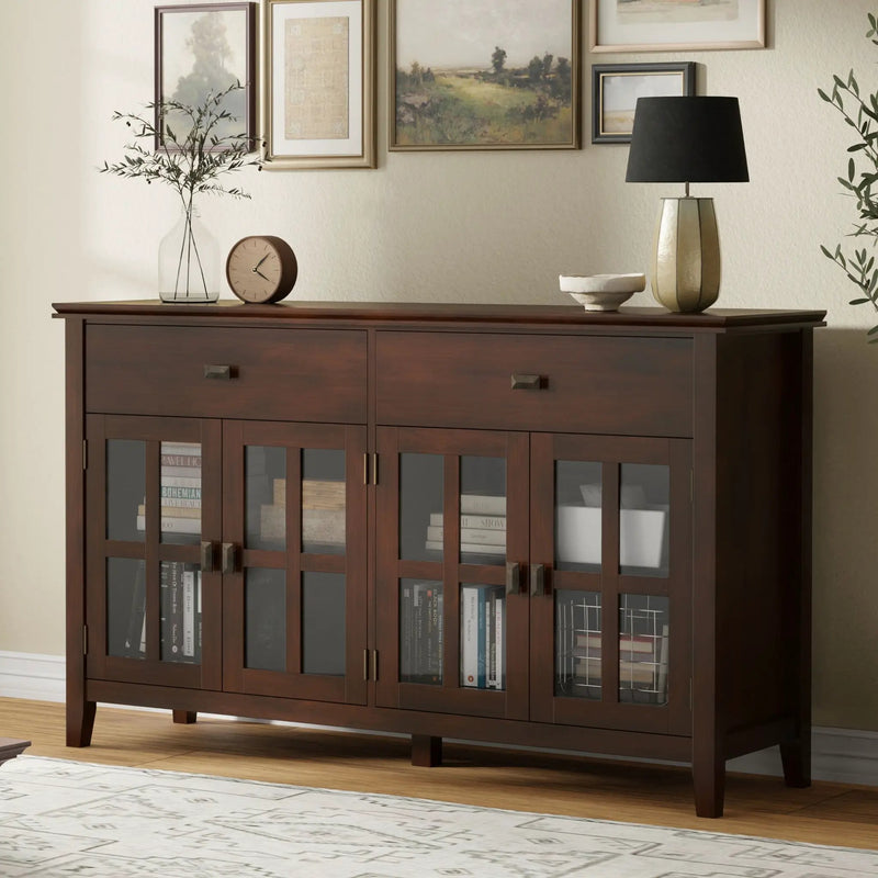 Artisan - Large 4 Door Sideboard Buffet - Russet Brown by Unique Piece Furniture
