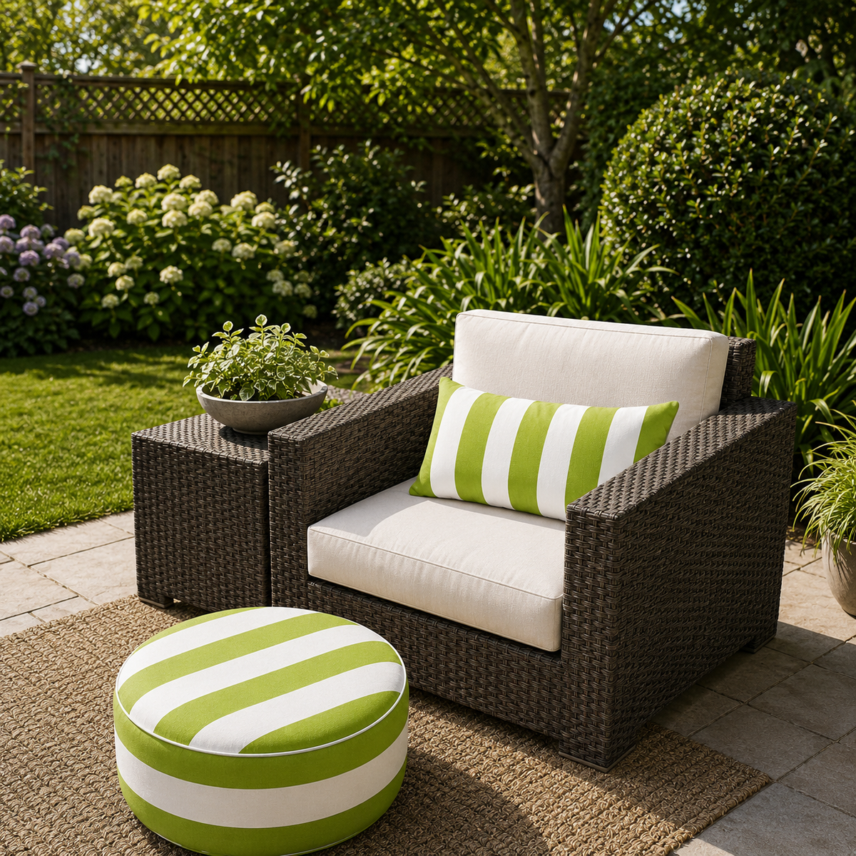 4 Pack Outdoor Lumbar Pillow Covers - 12x20 Inch by HouseOfZazla