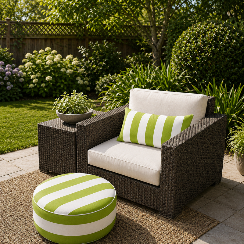 2 Pack Outdoor Lumbar Pillow Covers - 12x20 Inch by HouseOfZazla