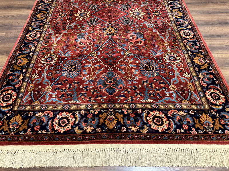 5.9 x 9 Karastan Rug Ispahan #766, Vintage Wool Discontinued Original 700 Series by Jewel Rugs