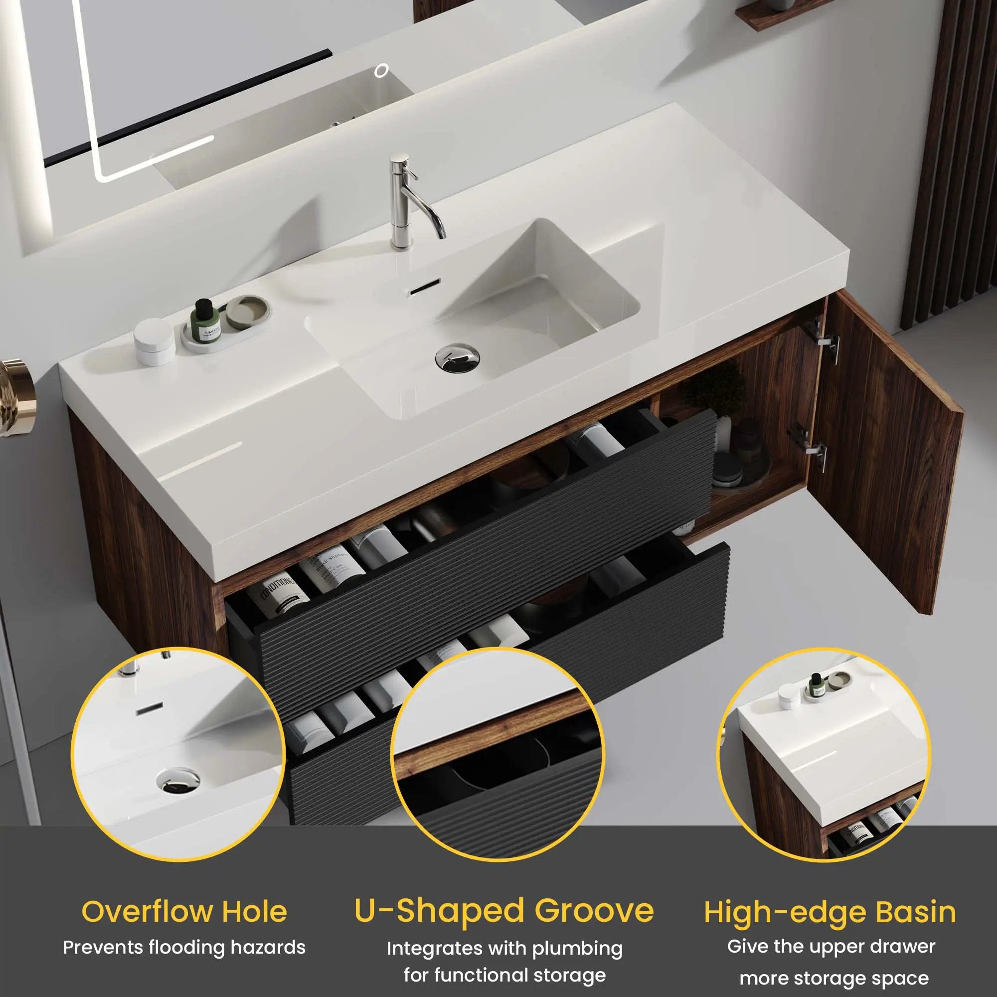 Grace 48" Bathroom Vanity by HouseOfZazla