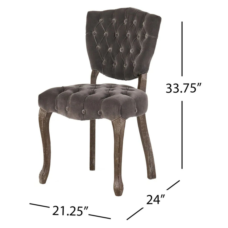 KD Tufted Chair (Set of 2) by HouseOfZazla