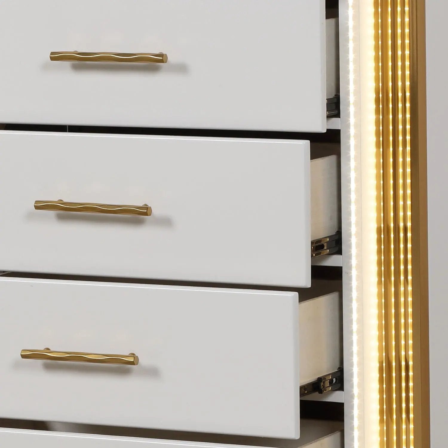 Obsession - 5 Drawer Chest - White by HouseOfZazla