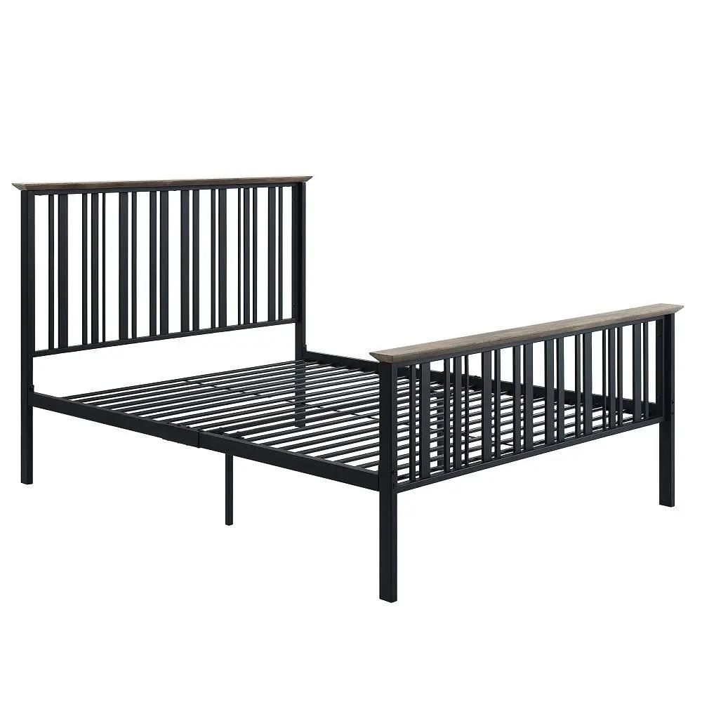 Zudora - Full Bed - Antique Oak & Black by Unique Piece Furniture