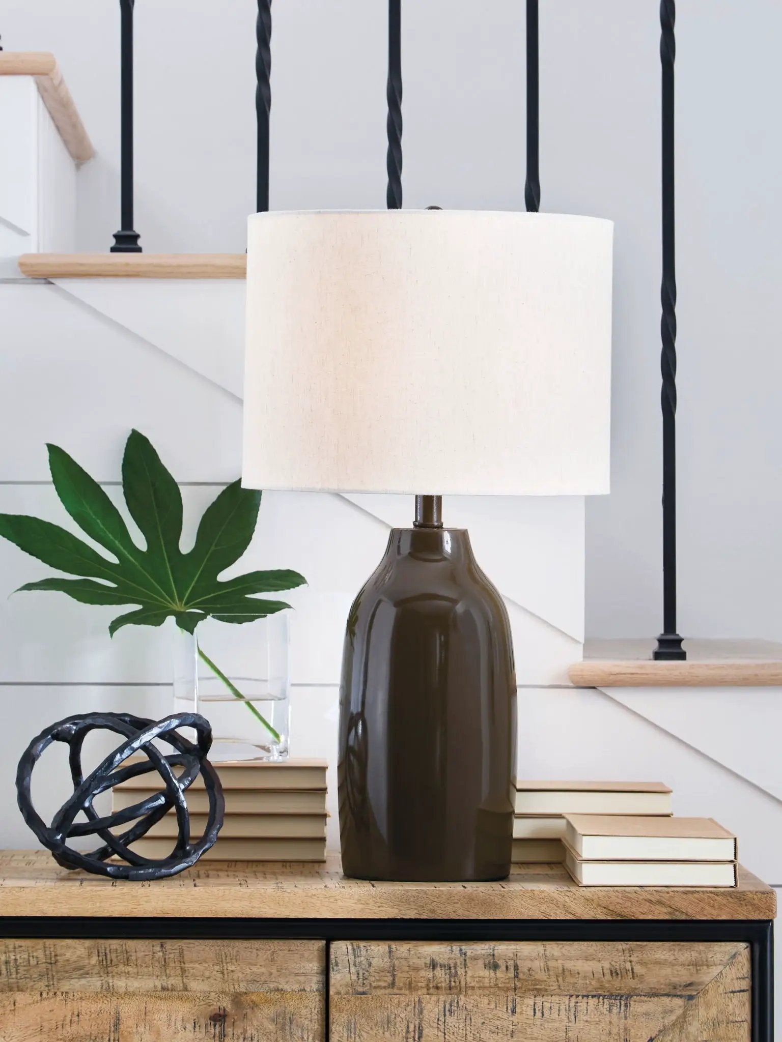 Jyler - Terracotta Table Lamp - Brown by Unique Piece Furniture