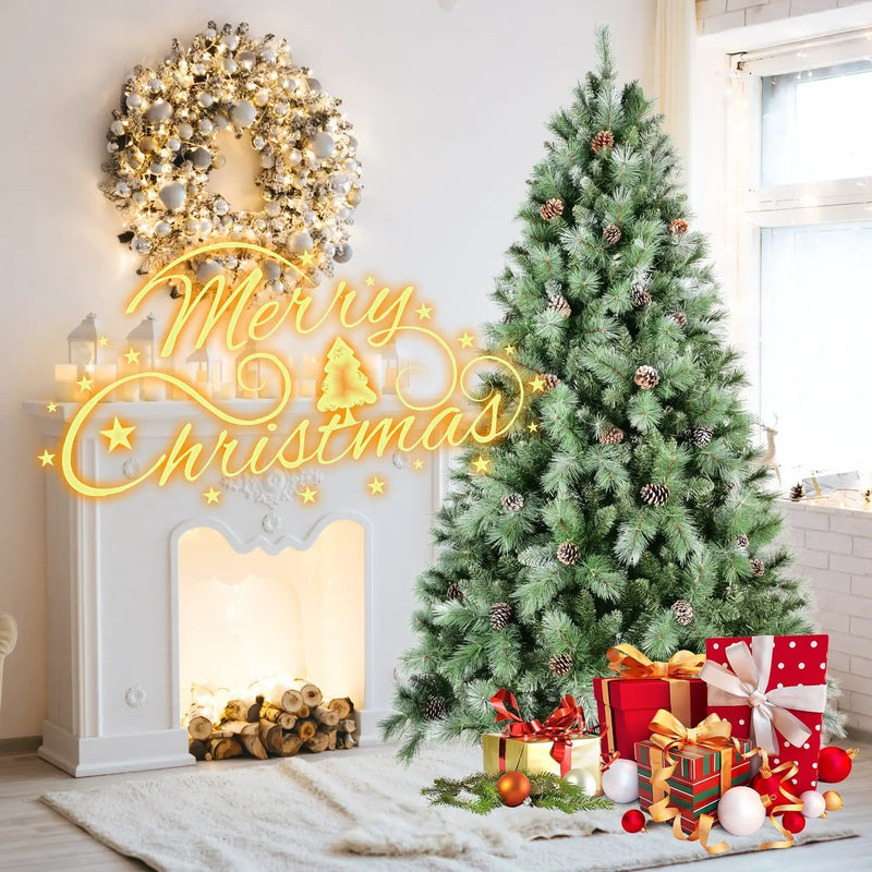 8 Ft The Full-Bodied Pre-Decorated Pinecone Christmas Tree by HouseOfZazla