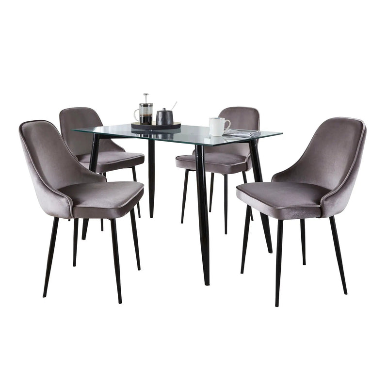 Clara Giovani - 5 Piece Contemporary Dining Set by HouseOfZazla