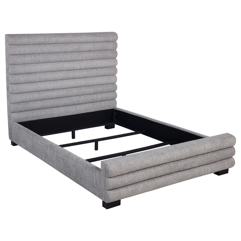 Patricia 58-inch Boucle Upholstered Queen Bed Grey by Unique Piece Furniture