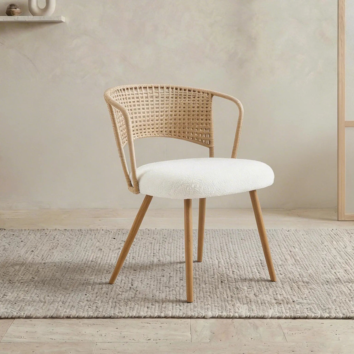 Wicker Dining Chairs - 2-Piece Set - Farmhouse Style, photo 6 of 9