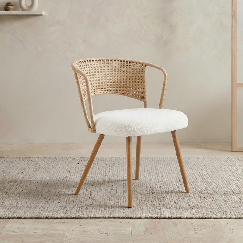 Wicker Dining Chairs - 2-Piece Set - Farmhouse Style, photo 6 of 9