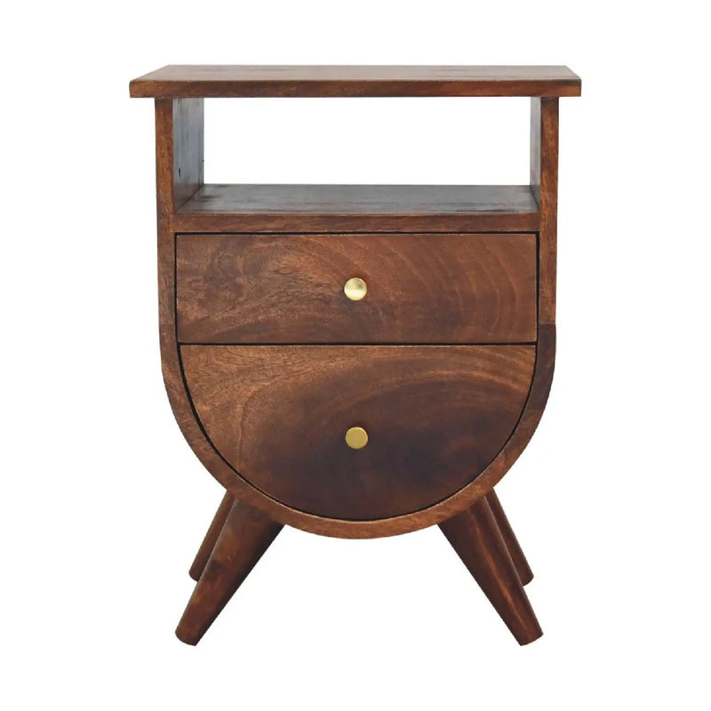 Split - Bedside Table - Chestnut by HouseOfZazla
