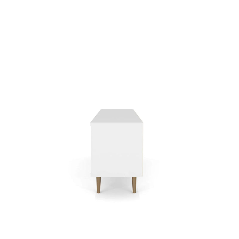 Liberty - TV Stand & 2 Open Shelves - Natural / White by HouseOfZazla