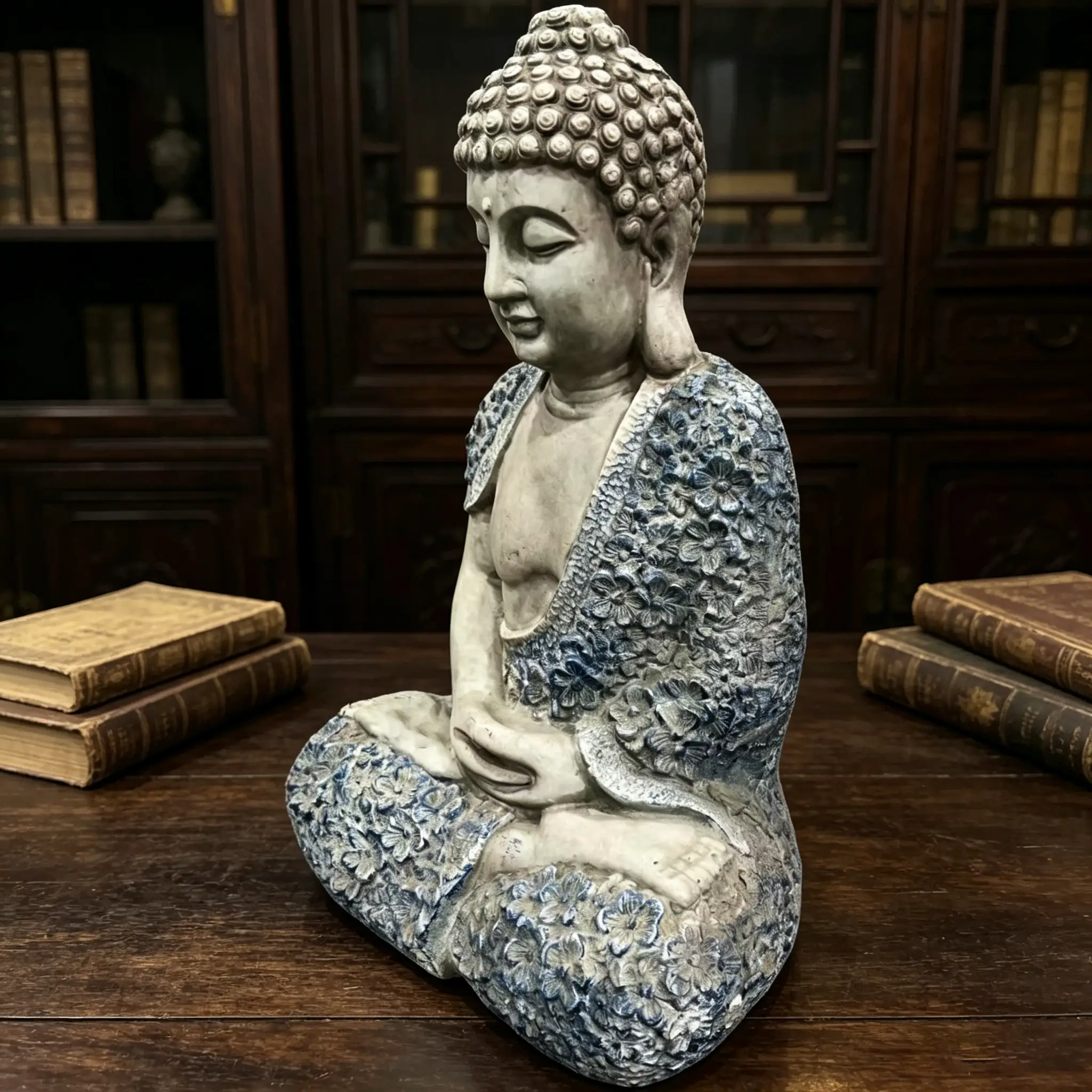 16'' Weatherproof Resin Buddha Garden Statue by HouseOfZazla