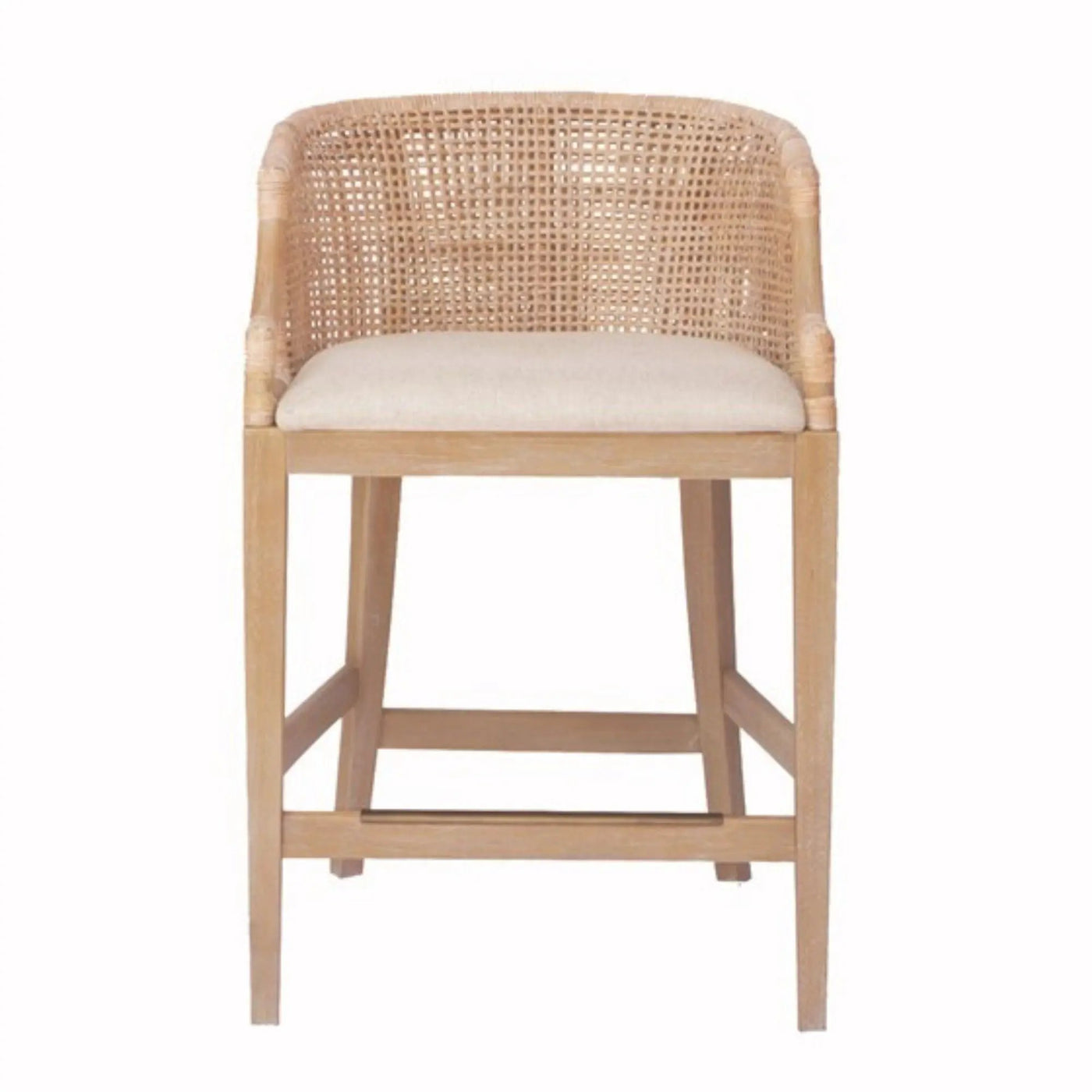 Casual Handcrafted Rattan Counter Stool by Unique Piece Furniture