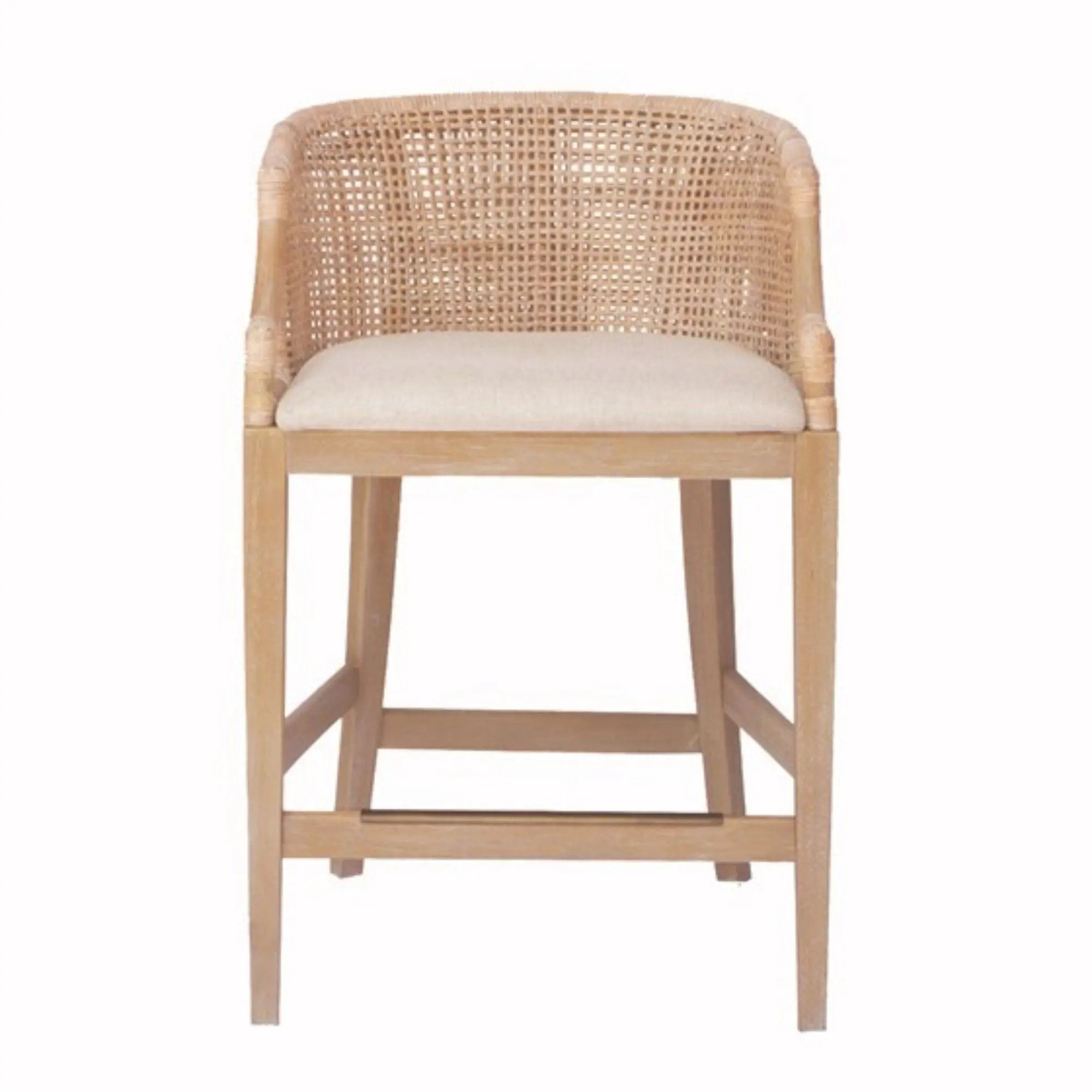 Casual Handcrafted Rattan Counter Stool by Unique Piece Furniture