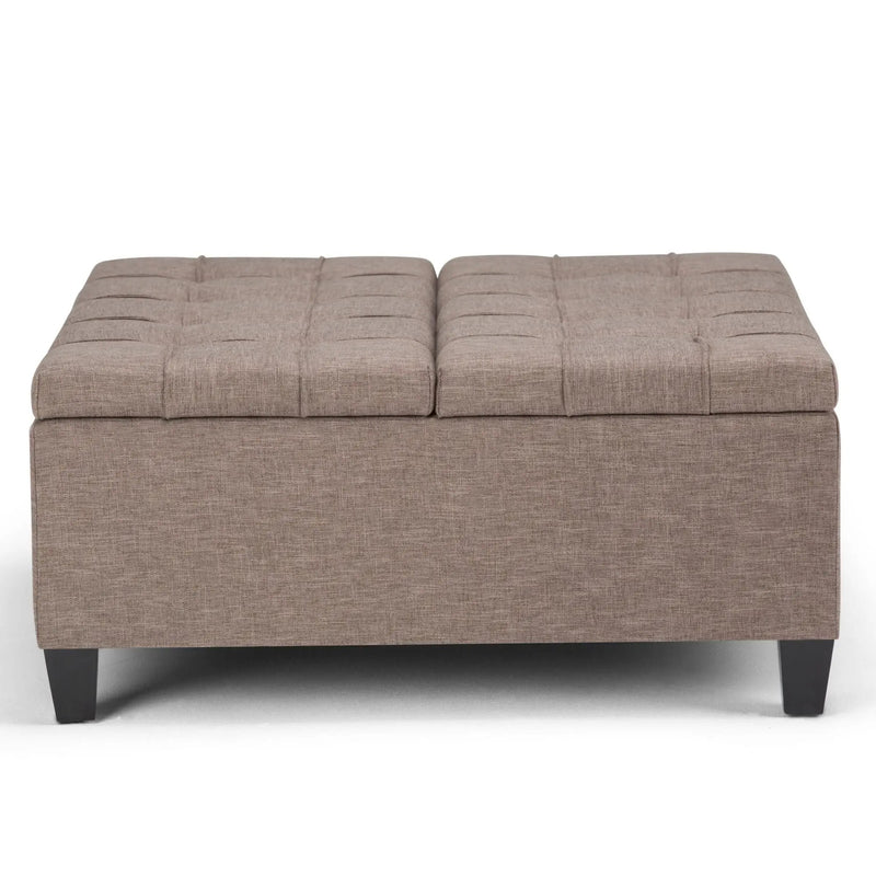 Harrison - Upholstered Coffee Table Storage Ottoman by Unique Piece Furniture