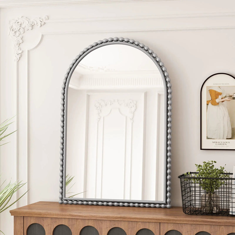 Vintage Iron Art Arch Mirror, Wall Hanging Or Table Display by Unique Piece Furniture