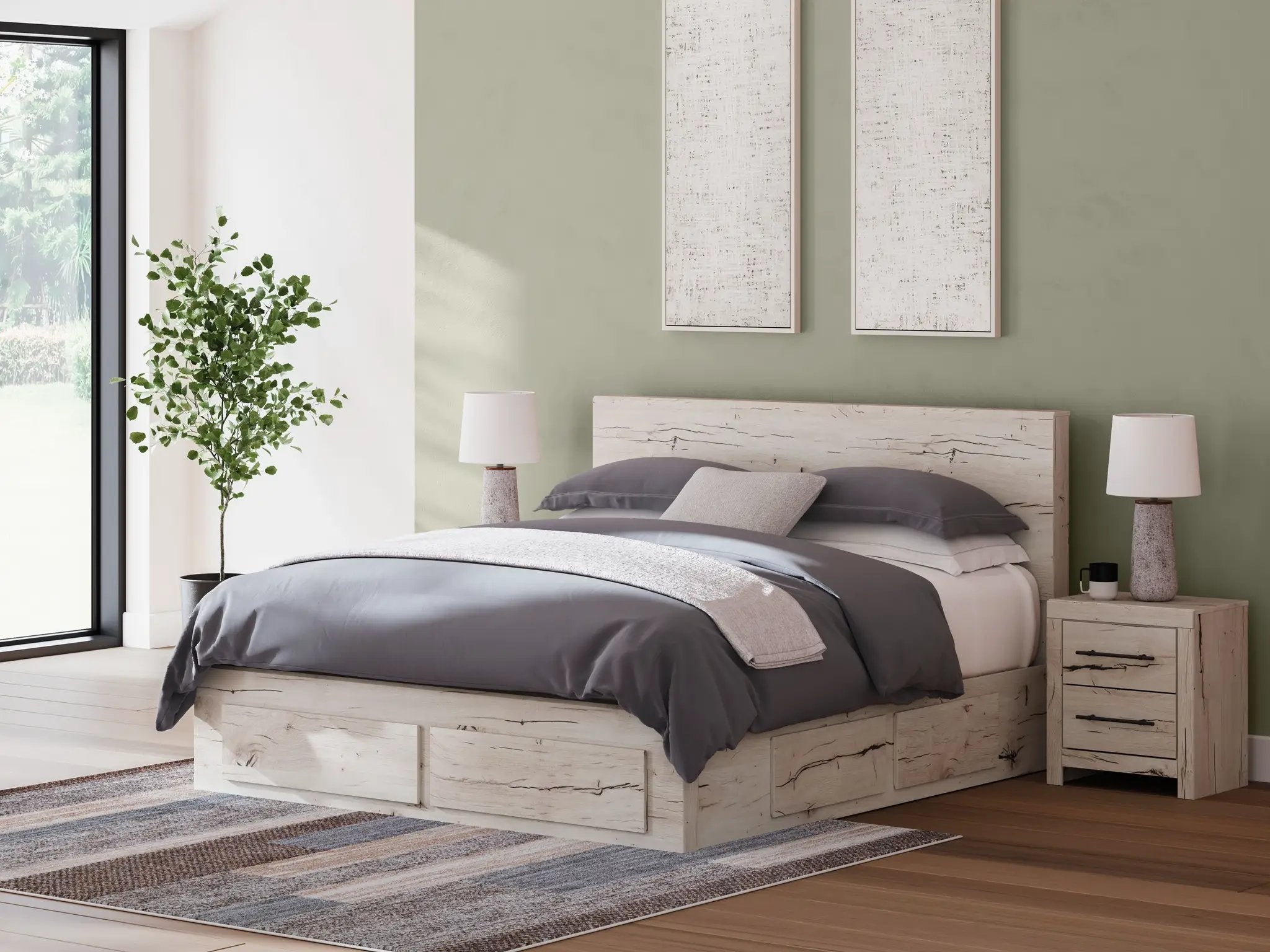 Lawroy - Panel Bed With Storage by Unique Piece Furniture