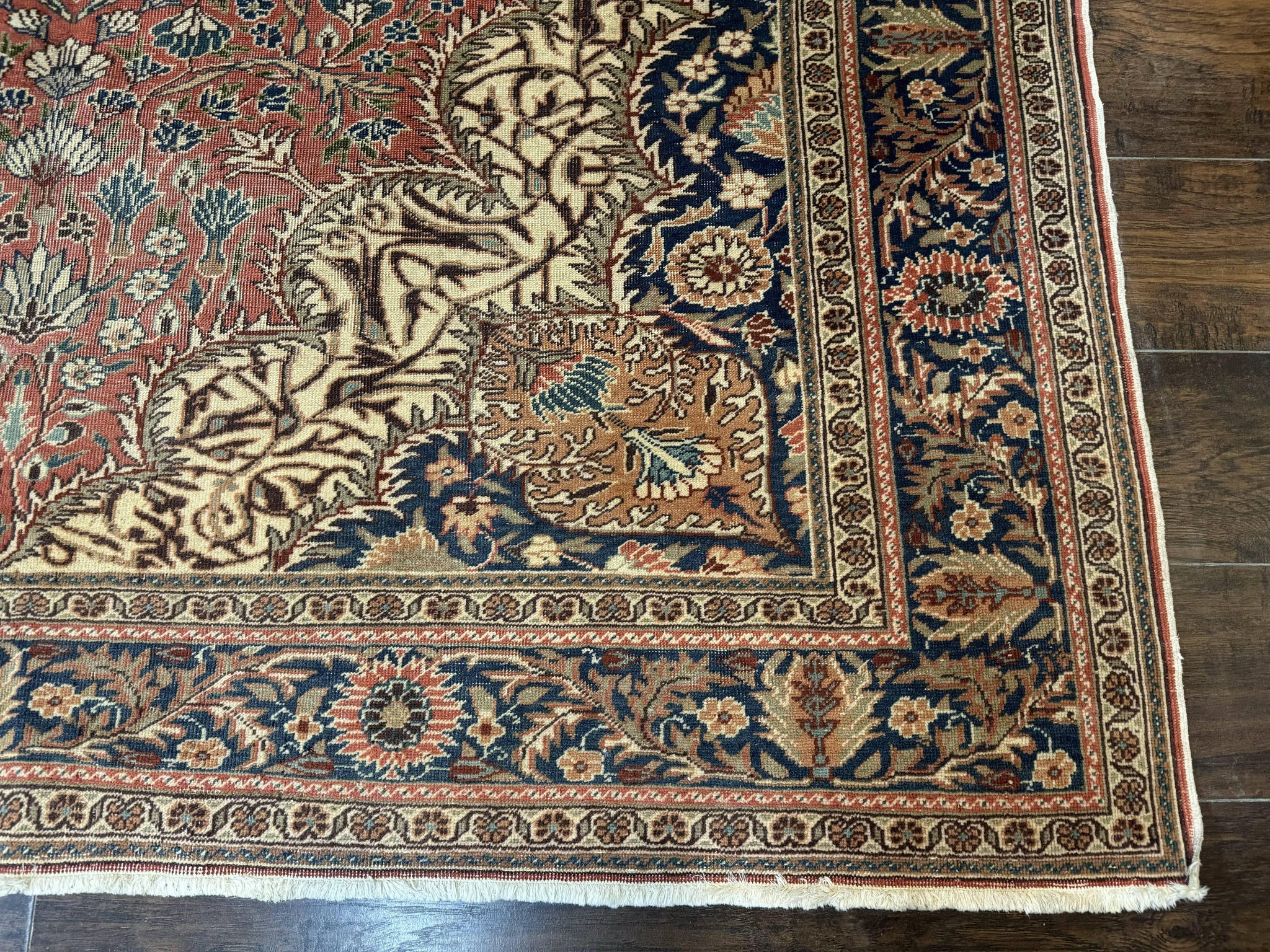 Turkish Kayseri Rug 6x10, Antique Turkish Carpet, Floral Medallion, Oriental Carpet, Red by Jewel Rugs