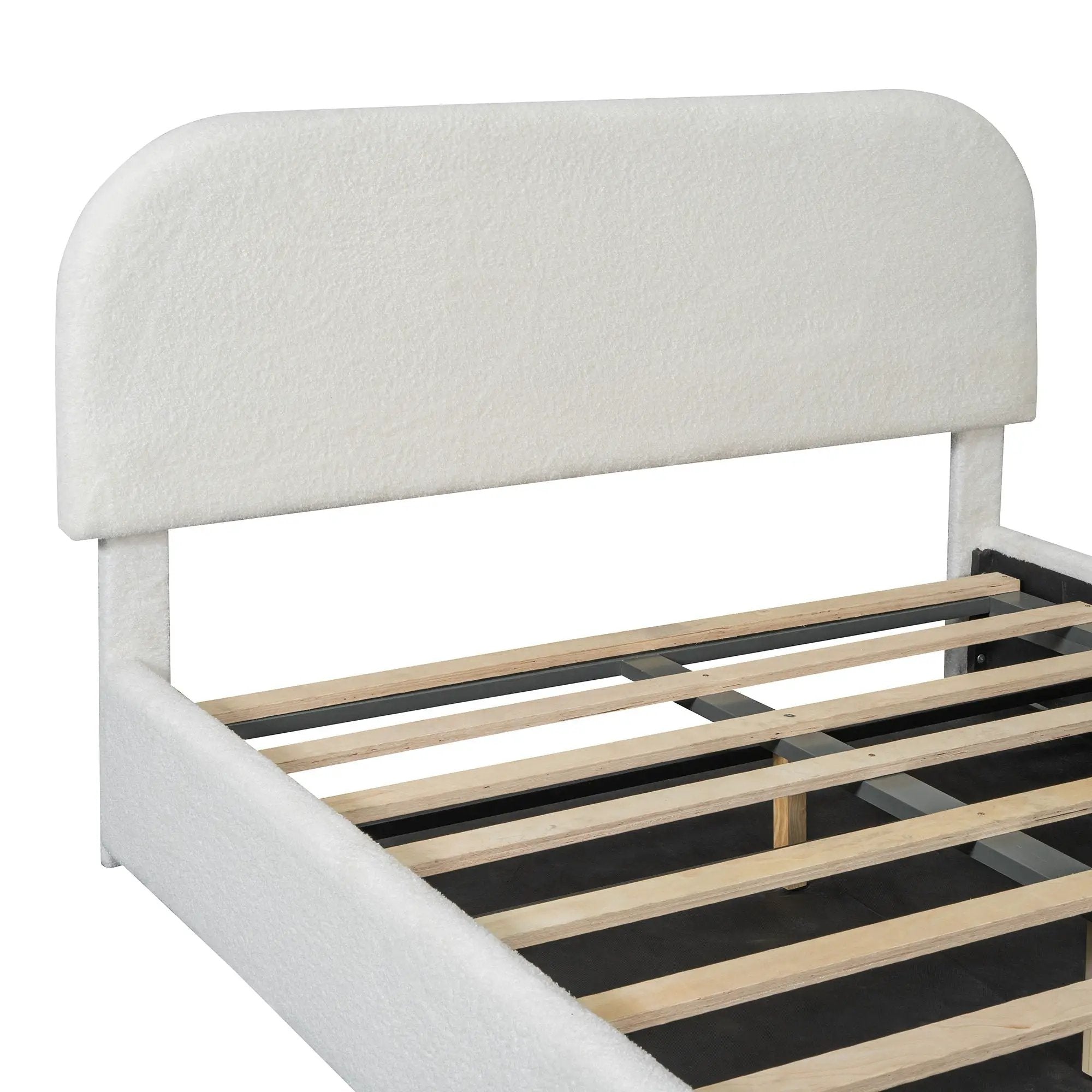 Upholstered Platform Bed With Hydraulic Storage System by HouseOfZazla